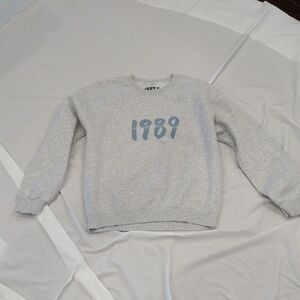 Taylor Swift Heather Gray 1989 Sweater